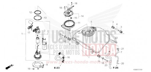 RESERVOIR A CARBURANT CBF125NAP de 2023